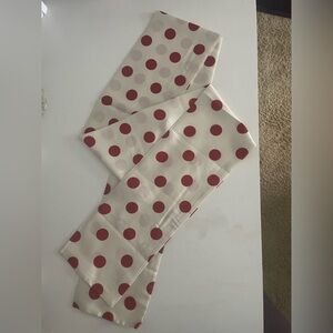 Polka Dot Scarf in Red and White Lucy Wilde Costume